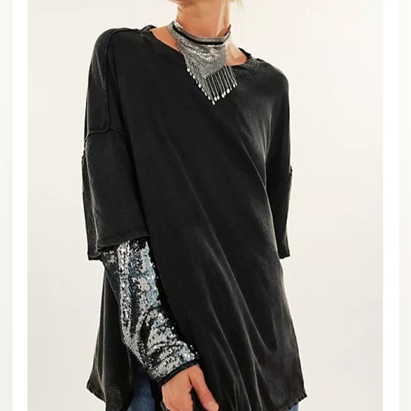 Nellie Sequin Twofor Tee Top Size Xs - Picture 8 of 13